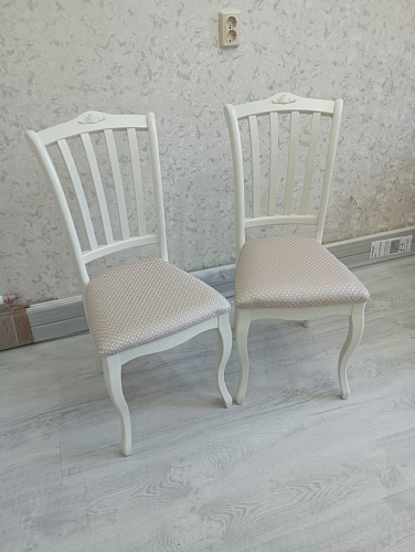 Деревянный стул Виньетта орех / мерц белый люкс фото покупателя 12